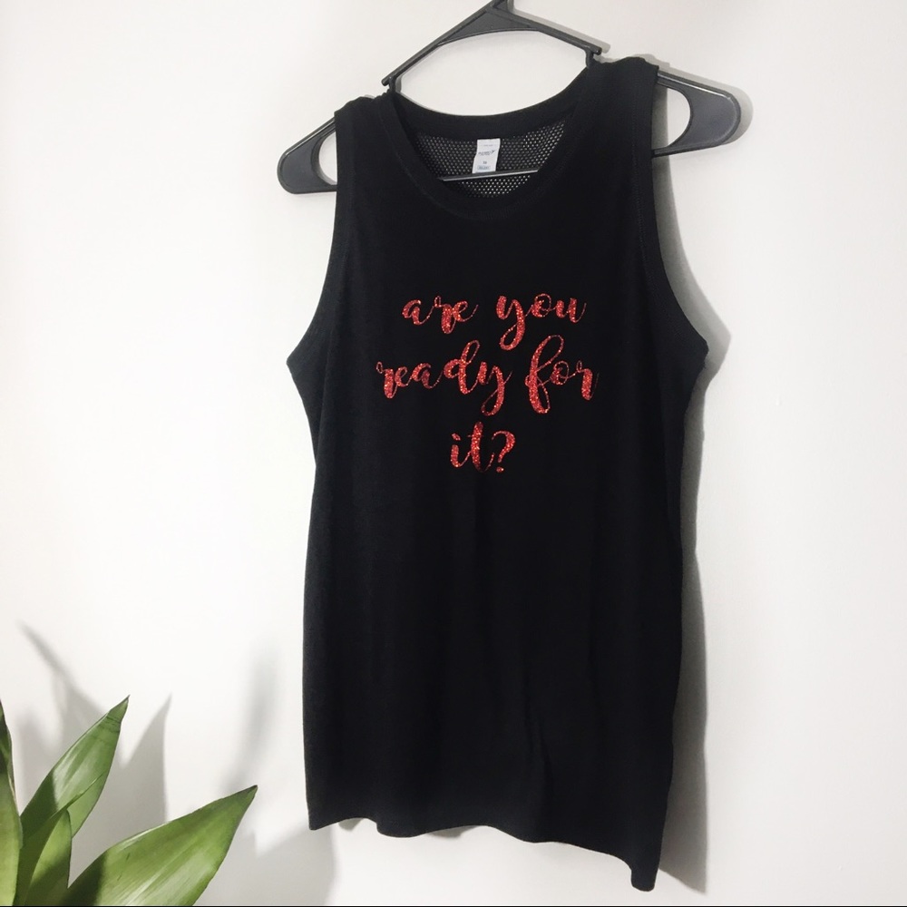 Old Navy Active Are You Ready For It Graphic Tank